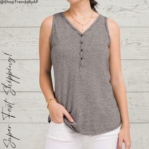 Prana Patty Sleeveless Henley Tank Top